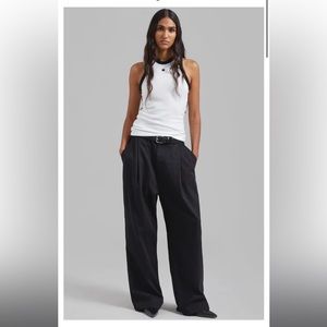 The Frankie Shop Drew Denim Pants in Black size S